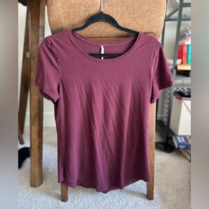 Lululemon Athletica Maroon Tee